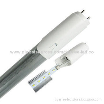 T8 SMD LED tube with 22W power, replaceable driver, AC 85-265V, CRI >80